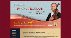 Desktop Screenshot of festival-hudecek.cz