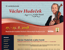 Tablet Screenshot of festival-hudecek.cz